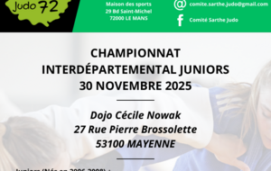 CHAMPIONNAT  INTERDÉPARTEMENTAL JUNIORS  30 NOVEMBRE 2025
