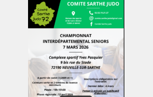 CHAMPIONNAT  INTERDÉPARTEMENTAL SENIORS  7 MARS 2026 NEUVILLE SUR SARTHE